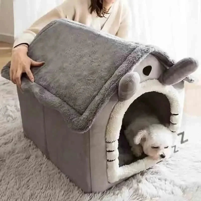 Niche pour Chien d'Intérieur - Lit Chaud et Lavable
