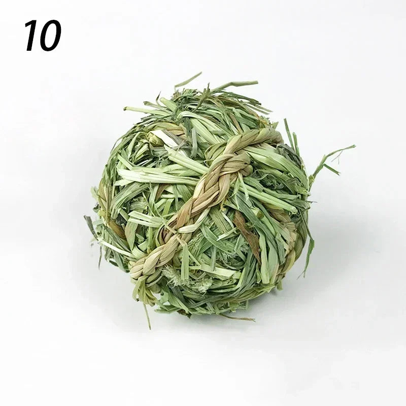Balles Tressées en Rotin Naturel - Jouet à Mâcher 7cm