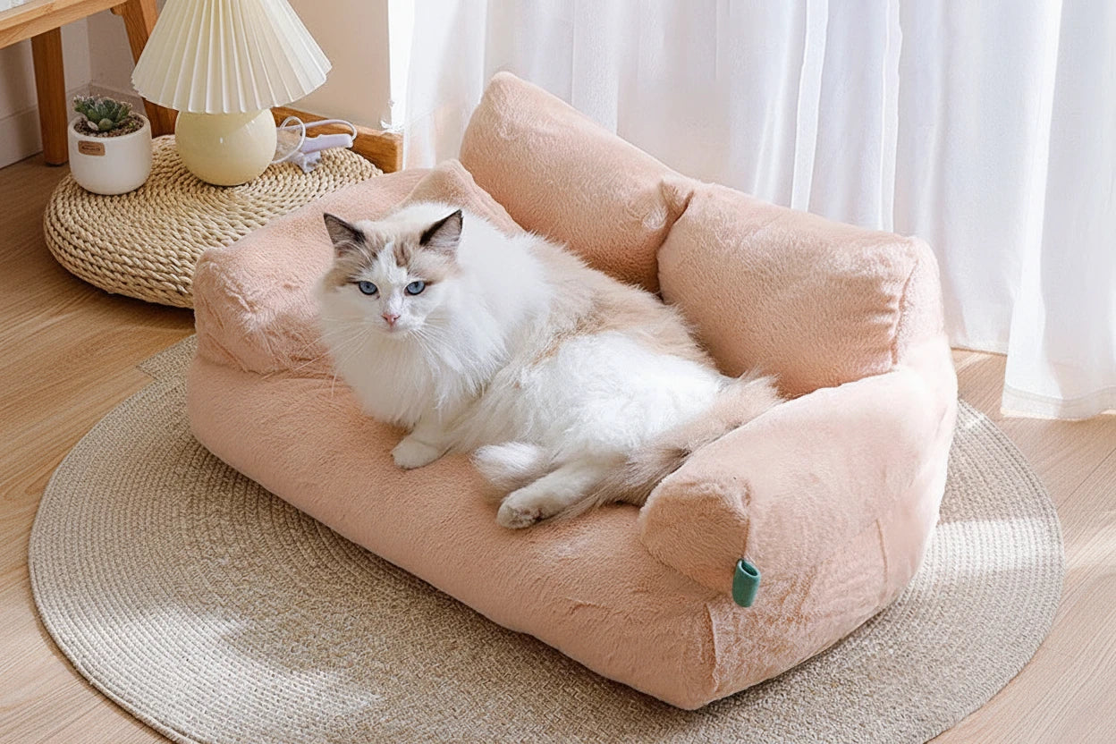 Lit Canapé Luxe - Nid Chaud en Peluche
