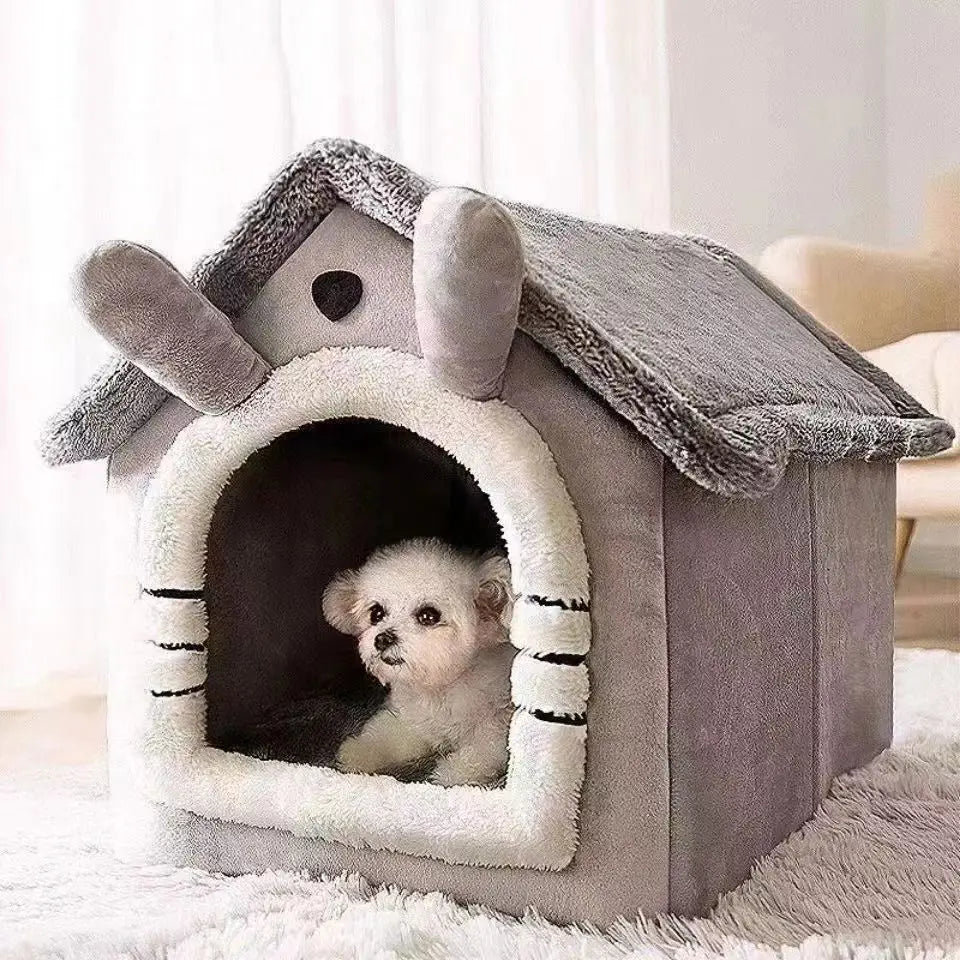 Niche pour Chien d'Intérieur - Lit Chaud et Lavable