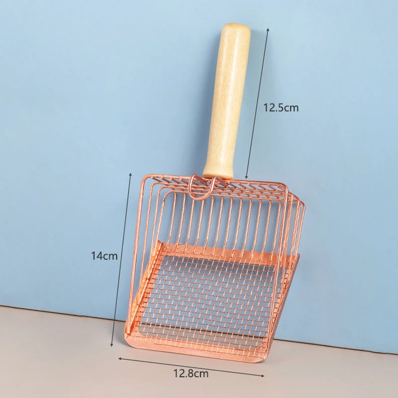 Pelle à Litière 2-en-1 en Acier Inoxydable