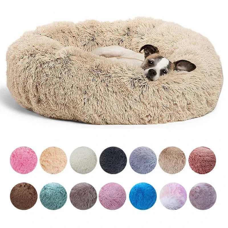 Lit Rond Douillet pour Chien et Chat – 6 Tailles (40 à 90 cm)