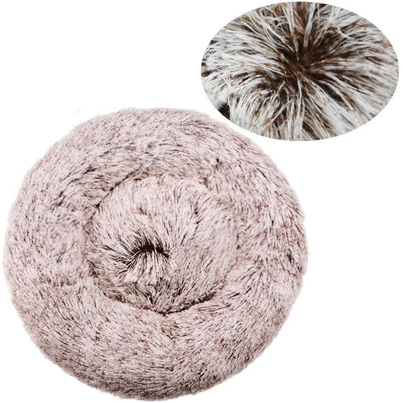 Lit Rond Douillet pour Chien et Chat – 6 Tailles (40 à 90 cm)