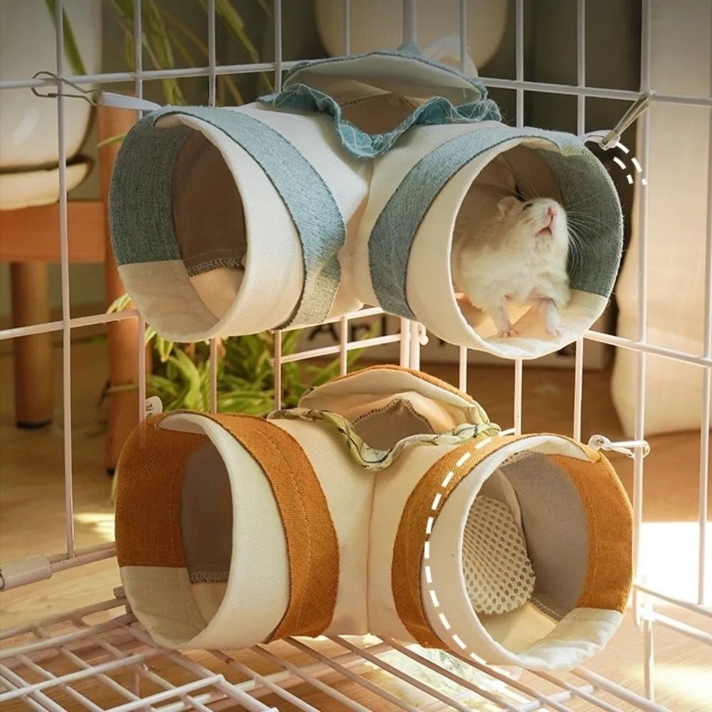 Tunnel de Jeu pour Petits Animaux - Flexible et Lavable