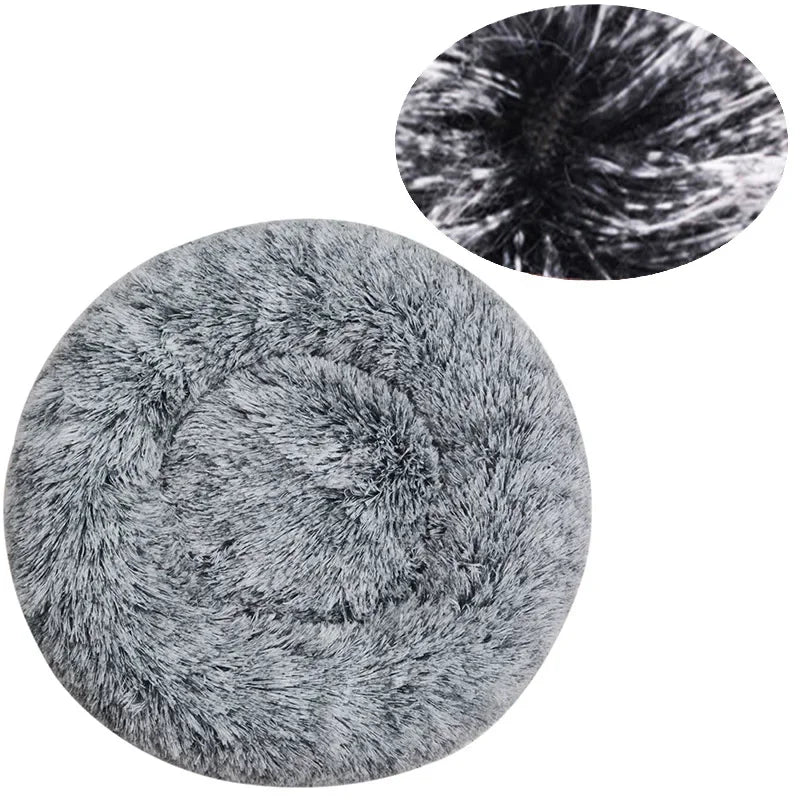 Lit Rond Douillet pour Chien et Chat – 6 Tailles (40 à 90 cm)