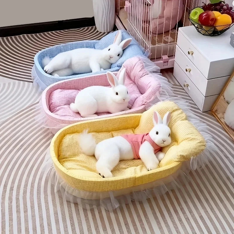 Lit Princesse en Peluche - Nid Douillet avec Dentelle