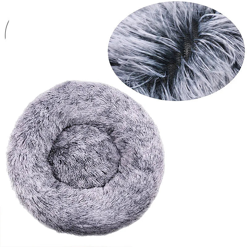 Lit Rond Douillet pour Chien et Chat – 6 Tailles (40 à 90 cm)