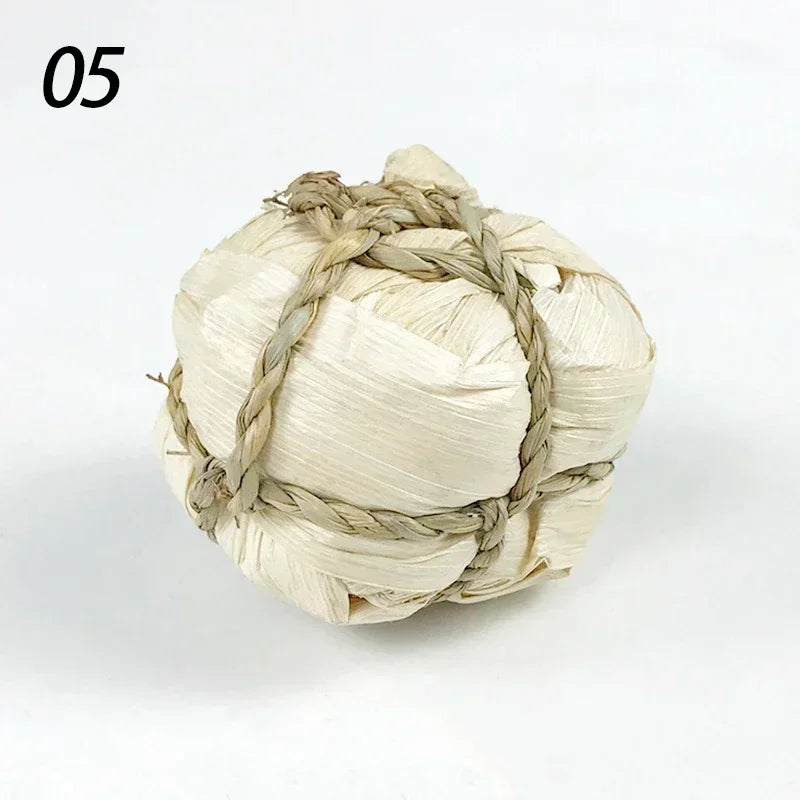 Balles Tressées en Rotin Naturel - Jouet à Mâcher 7cm