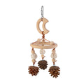 Jouet Artisanal en Bois pour Oiseaux - Avec Grelots