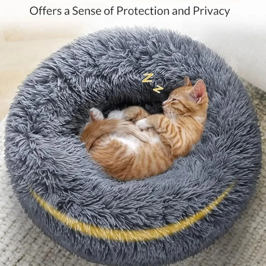 Lit Rond Douillet pour Chien et Chat – 6 Tailles (40 à 90 cm)